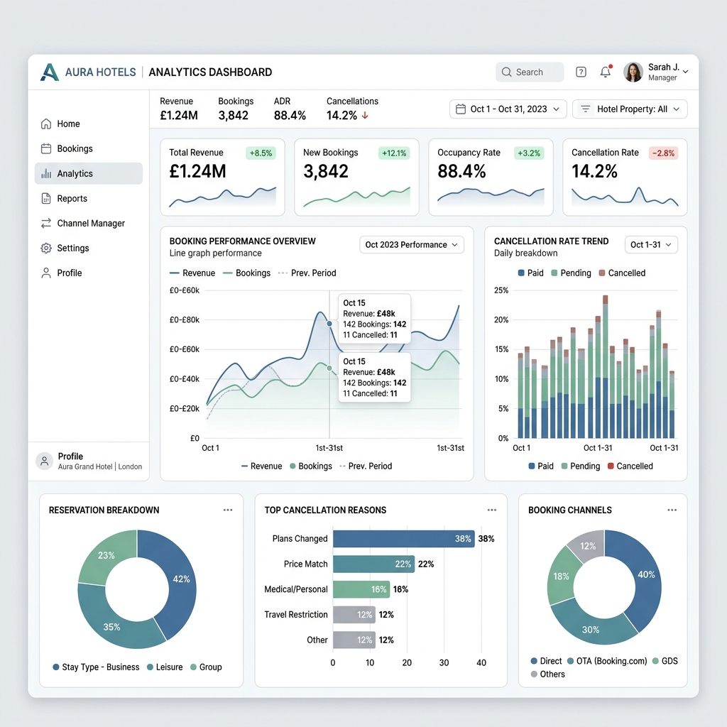 Hotel Booking Dashboard